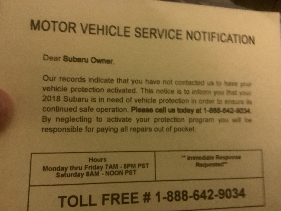 Motor Vehicle Service Notification 2020 Reports & Reviews