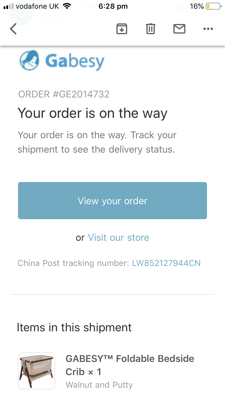 gabesy foldable bedside crib