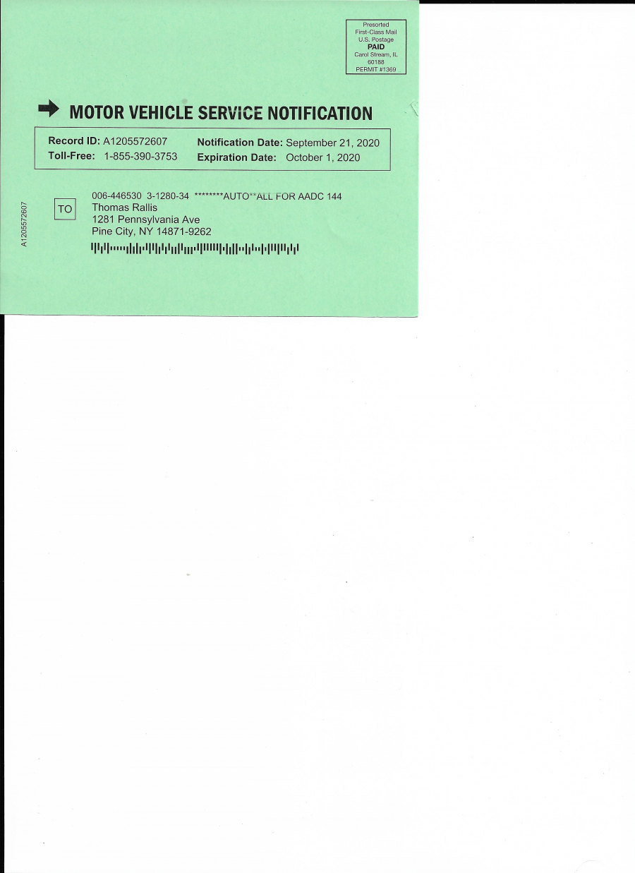 Motor Vehicle Service Notification Us Automotive