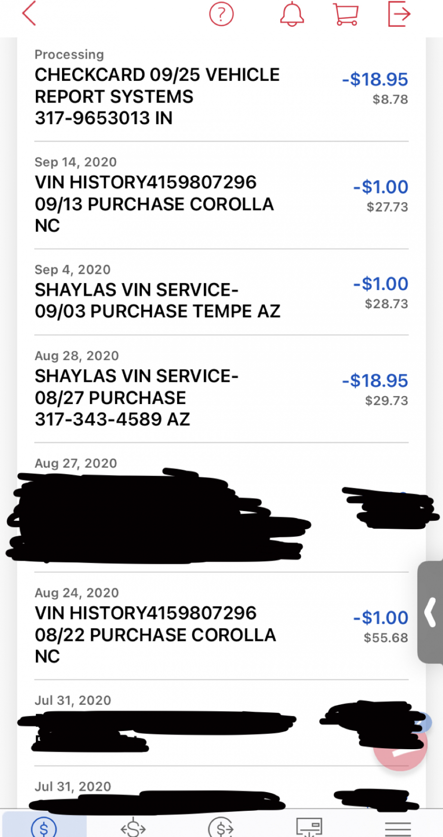 Service Az Vin Check SIRVEC