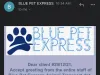 Fraudulent Pet transportation Blue Pet Express