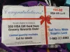 Says congratulations for your $50 Visa gift card