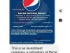 Bank one investment company Pepsi