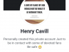 Henry cavill imposter and scammer