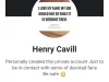 Henry cavill imposter and scammer