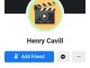 Fake Henry Cavill profiles