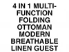 4 in 1 multi-function folding ottoman
