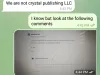 Scam alert from the crystal Publishing House