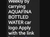 Unsolicited text message for Aquafina car wrap