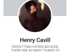 All fake Henry cavill profiles