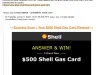 SCAM $500 Shell Gas Card Winner