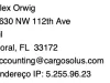 Scammer Alex Orwig - Cargosolus