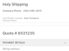 Holy Shipping avoid at all costs - SCAM