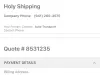 Holy Shipping avoid at all costs - SCAM