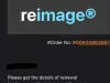 Reimage sending a scam subscription renewal email