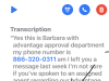 Barbara called me too, twice. Also Heather!