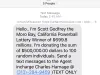 Hello.. I'm Scott Godfrey the Moro Bay,