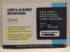 UNCLAIMED REWARD $100 VOUCHER CALL 1-800-782-2498