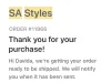 Never received my order from Sep 2022