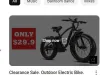 $29.9 Electric Bike scam