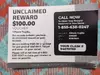 Unclaimed Reward