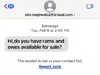Was Text About Sheep For Sale