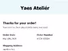 Photo 1 proof in review #17957762 about Yaes Atelier Clothing scam